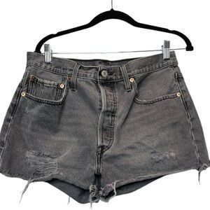 Levi’s High Rise Distressed Cutoff Denim Shorts - Size 31